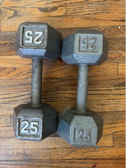 25 Pound Dumbbells