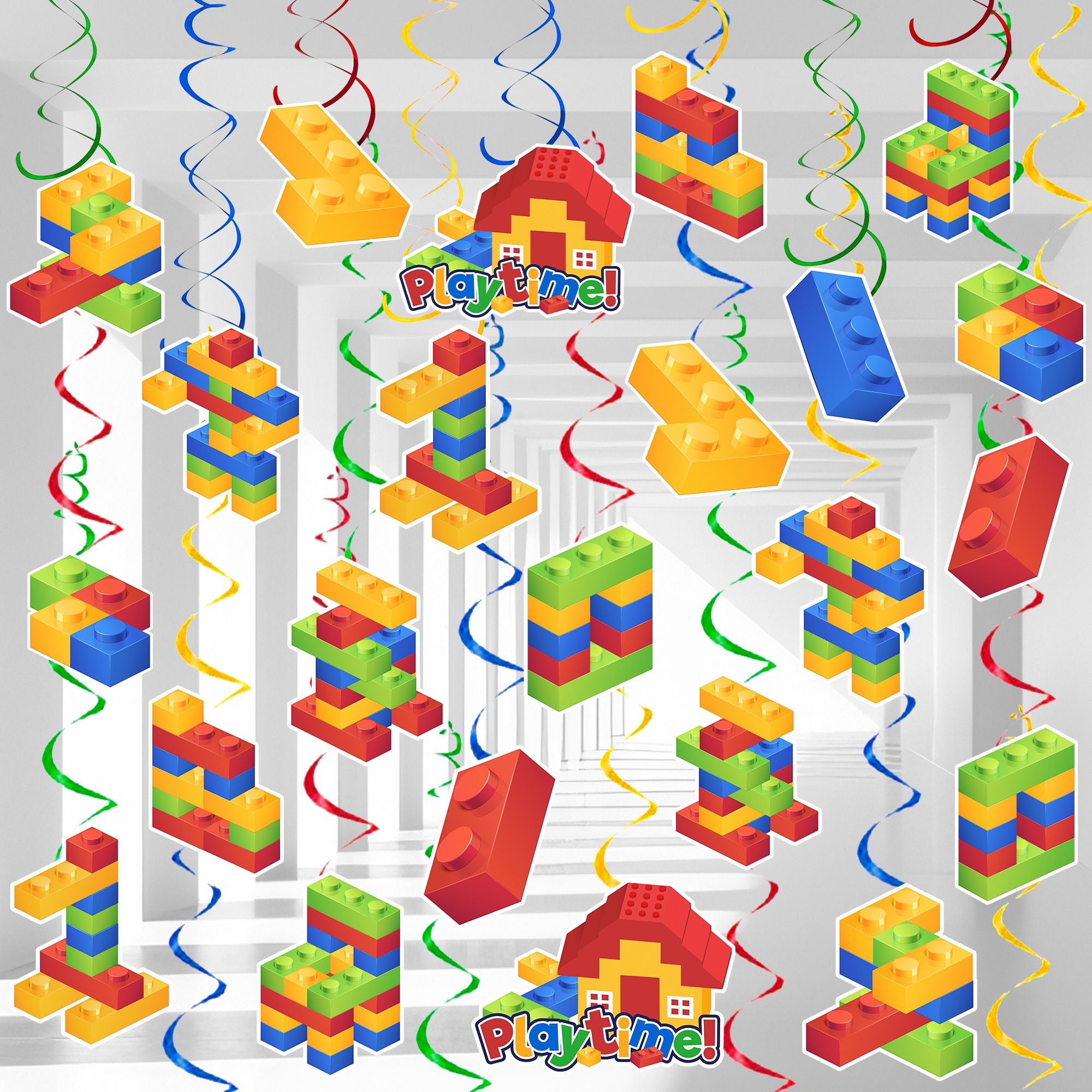 56pcs Building Block Hanging Swirl Decoration (New, Unopened)