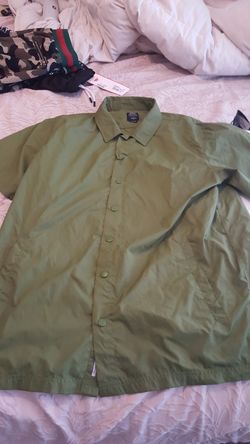Publish Green Button Up Size XL NEW RTL $89