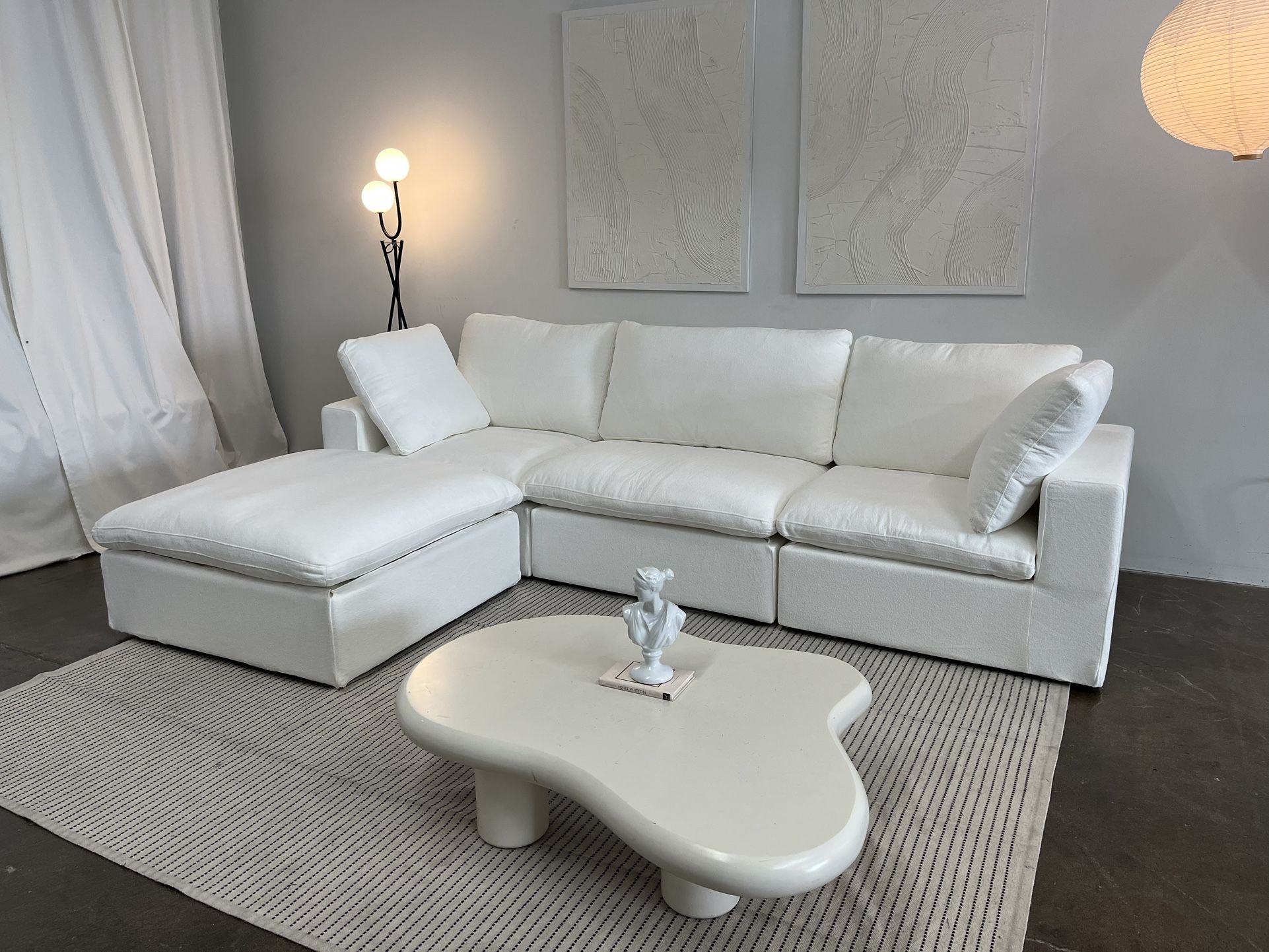White Cloud Sectional Couch New