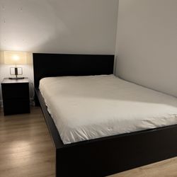 Queen Bed Frame & Mattress 