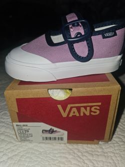 New Baby Girl Vans off the wall mary jane shoes size 5 zapatos de Nina bebe tamanio 5