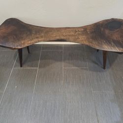 Unique Solid Walnut Coffee Table 