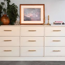Cream Nine Drawer Dresser