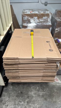 Cardboard moving boxes