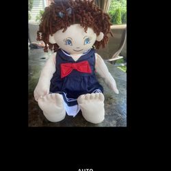 The Bear Factory Plush Bear Animal In Blue Sailor Dress Vintage 2001 EUC 14”