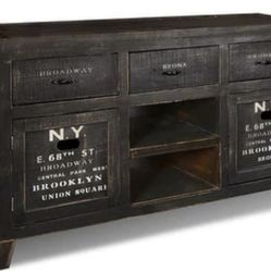 Wood Console Cabinet