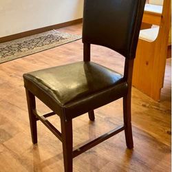SET OF 2 ESPRESSO PIER 1 DINING CHAIRS
