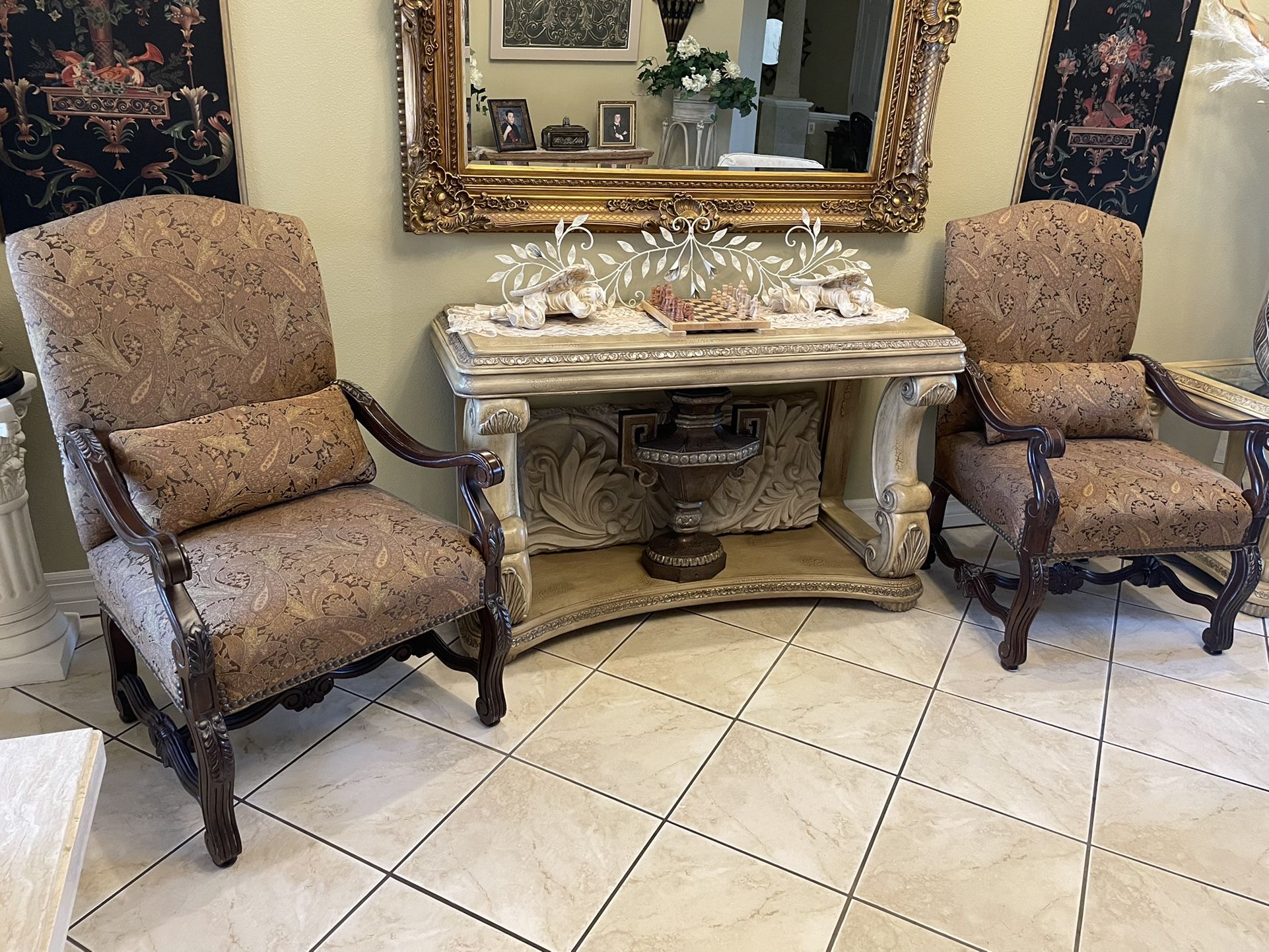 Thomasville High Back Sitting Living Room Chairs