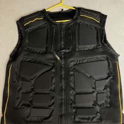 Motorcycle Black/Yellow Vest Jacket