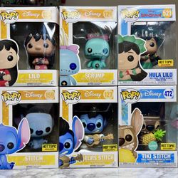 Disney Lilo & Stitch Funko Pops Hot Topic Exclusives NEW