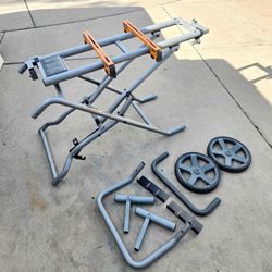  RIDGID Universal Folding Rolling Miter Saw Stand (read the description)