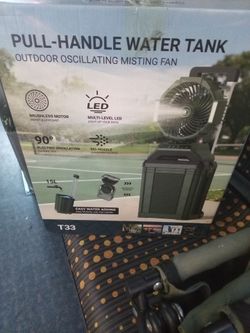 Outdoor oscillating misting fan T33