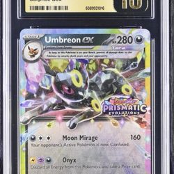 CGC Pristine 10 Umbreon ex Prismatic Evolutions Surprise Box 2025 Pokemon #060