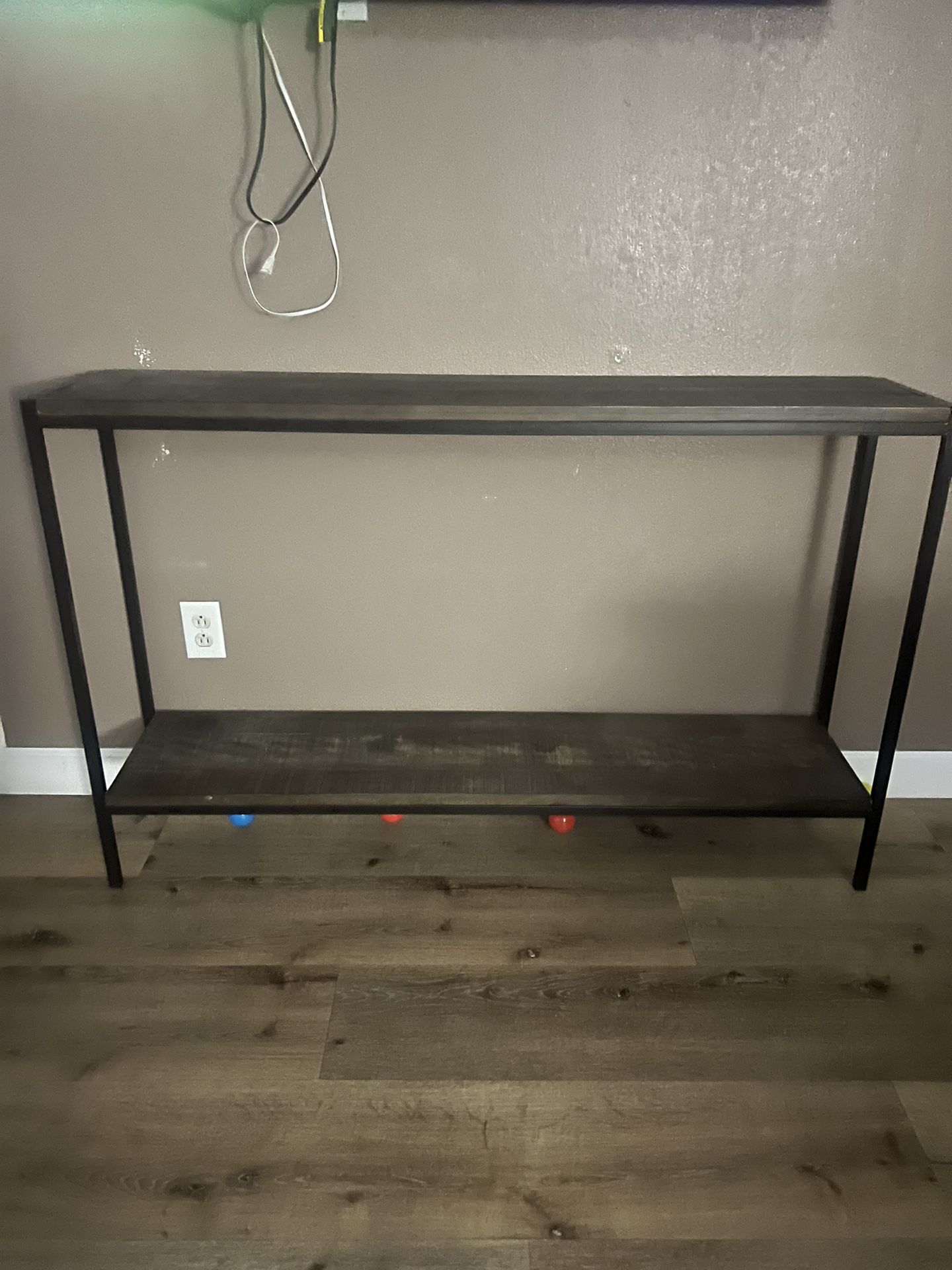 Entryway Table, Long Console Table with Shelf, 