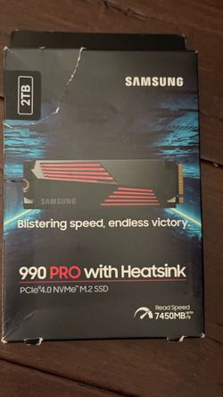 Samsung 990 Pro 2TB NVMe SSD with Heatsink