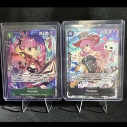 PERONA OP12-034 AND PERONA OP10-092 One Piece Card English Alt Art NM