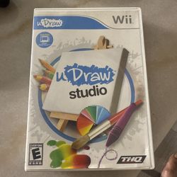 U Draw Studio (Nintendo Wii, 2010) Complete W/ Manual Cleaned and Tested