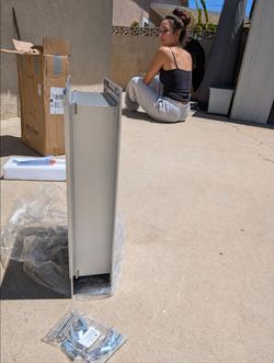 Large Aluminum Wall-Mount Pet Door – New/Open Box