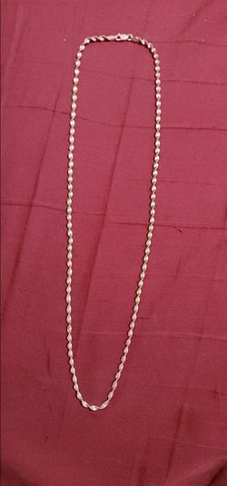 24' Silver Twisted Necklace
