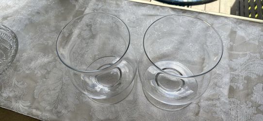 Pottery Barn Hurricane Candle Holders (2)
