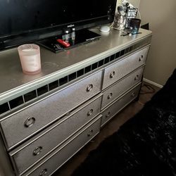 Queen Bed Frame & Dresser 