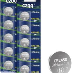 CR2450 Lithium Coin Batteries (10pcs)