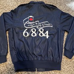 A Day In The Life Of Canada Bomber Jacket 80s Vintage Medium Club House
