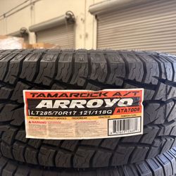 1 New Tire Arroyo Tamarock AT LT 10 Ply 285/70R17