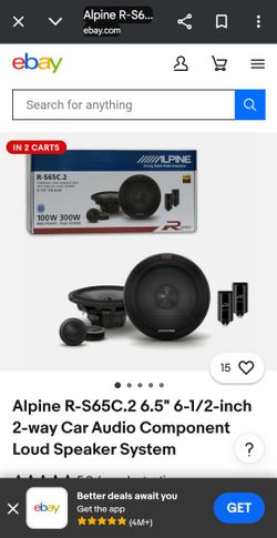 ALPINE R SERIES 6 1/2 CAR SPEAKERS
