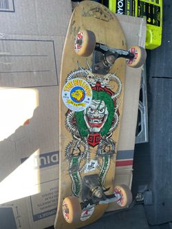 Old school Vintage 1990ʻs Powell-¯Peralta Steve Caballero Mask Skateboard Deck
