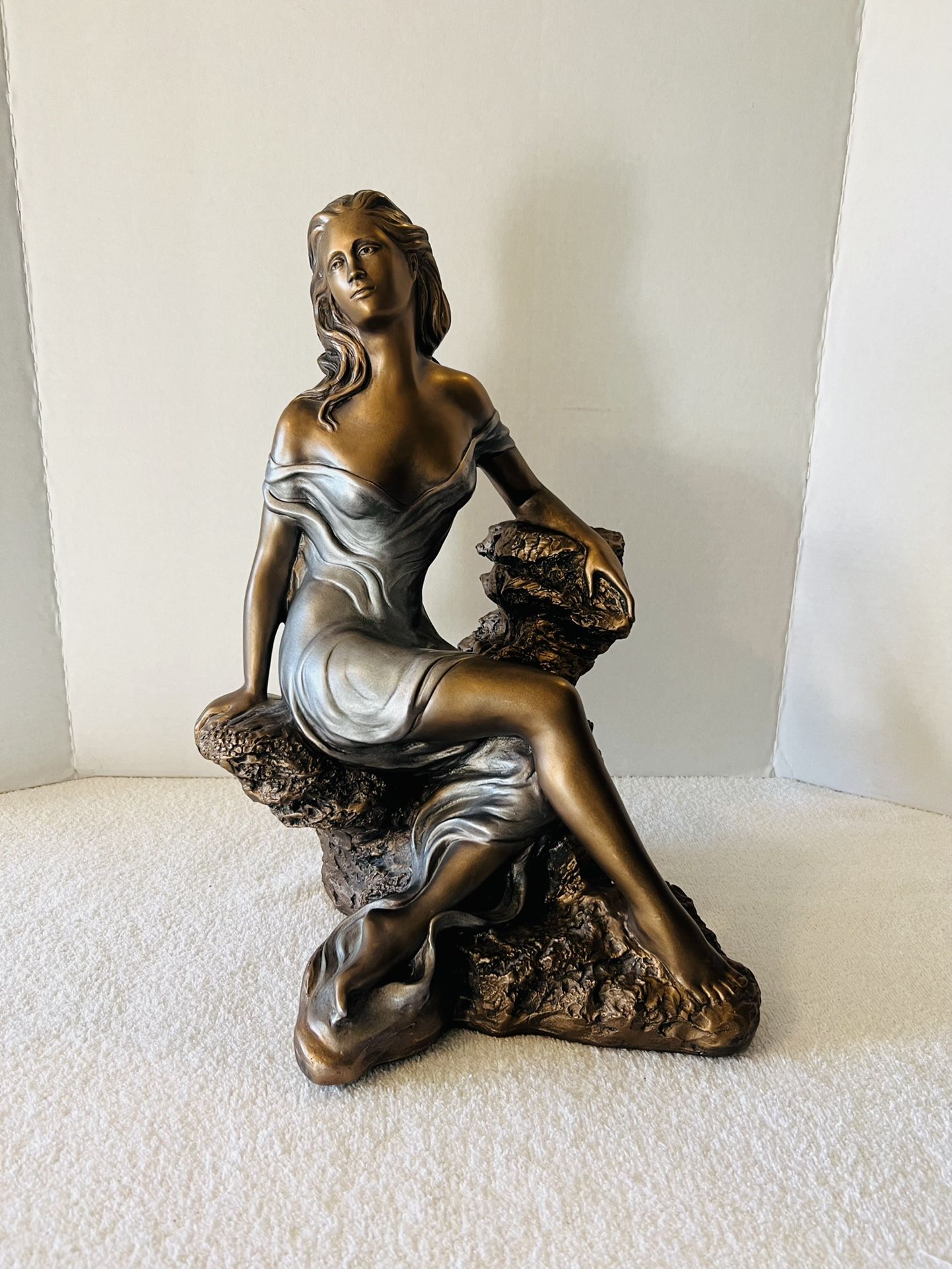VTG Alice Heath Sculpture/Statue/Retired/Signed And Stamped Titled “Memories”