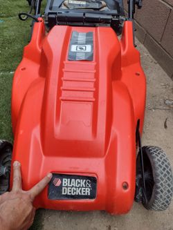 Lawn mower black decker electric price is firm $60