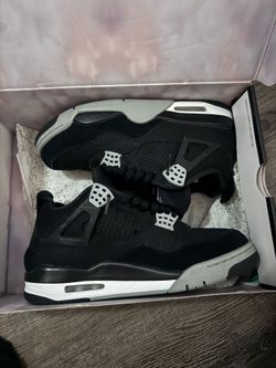 Jordan 4 black canvas size 9.5