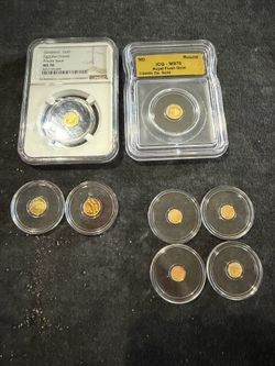 (8) REAL NICE GOLD COINS GRADED