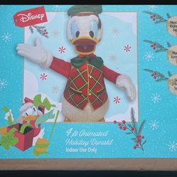Animated 4’ Holiday Donald Duck