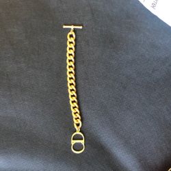 Vintage Christian Dior curb chain Bracelet 
