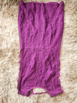 Violet lace dress