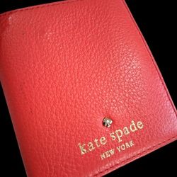 Kate Spade Coral Color Small Wallet 