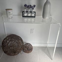 Clear Acrylic Console Table GREAT CONDITION 