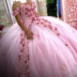 Quinceañera dress Beautiful Worn 1 Time 