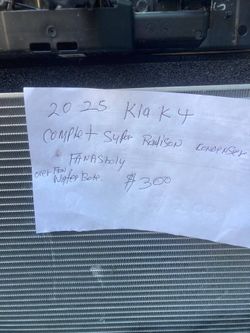 2025 KIA K4 RADIATOR & CONDENSER