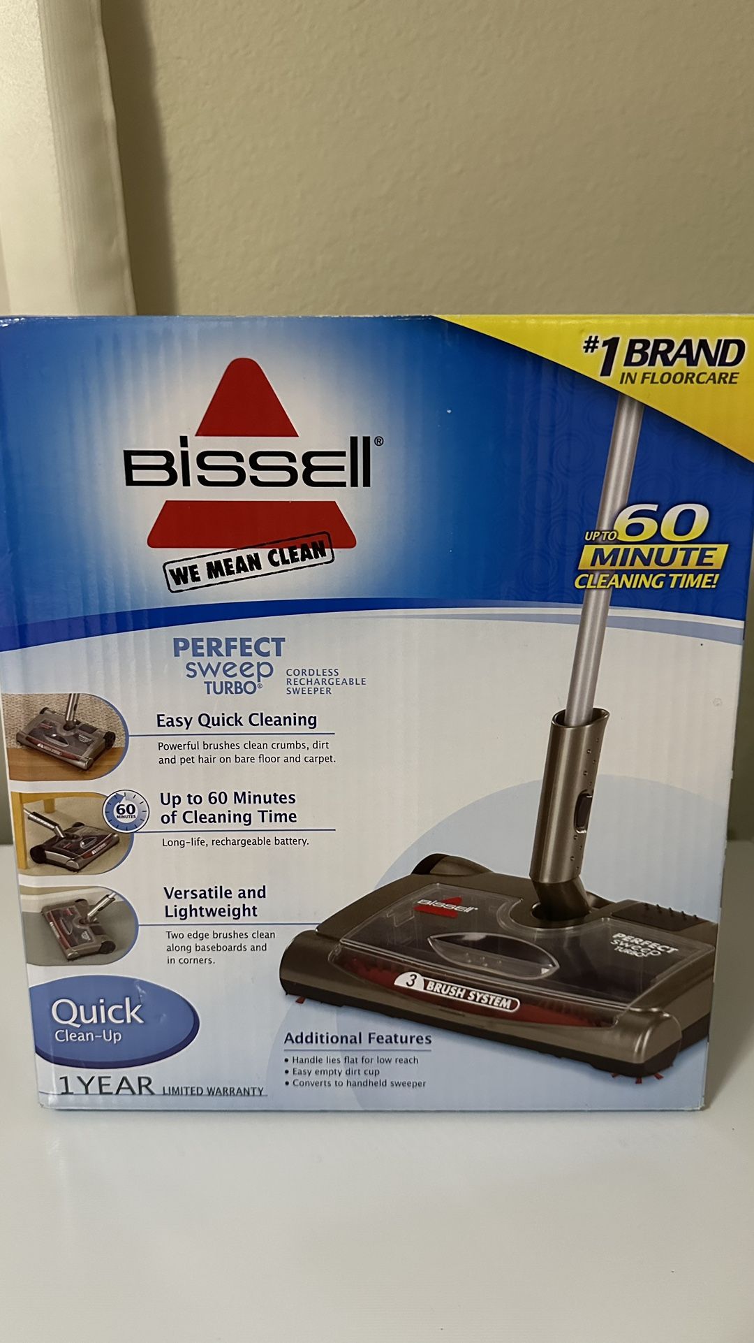 New Bissell Perfect Sweep Turbo Sweeper