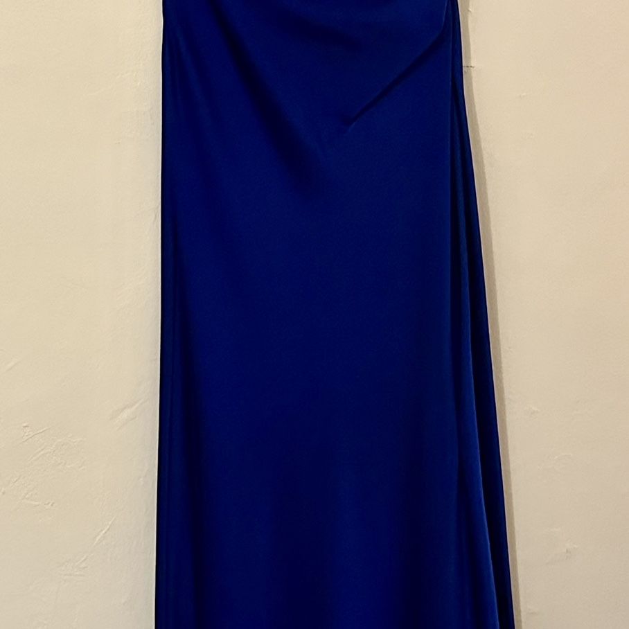 Blue Strapless Evening Gown Ralph Lauren Evening 