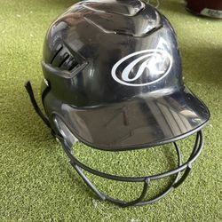 Small Batters Helmet With Face Mask