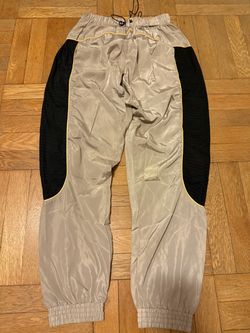 Beige with Black Track Pants
