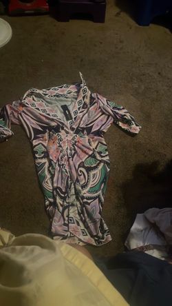 Multicolor Paisley Print Mini Dress
