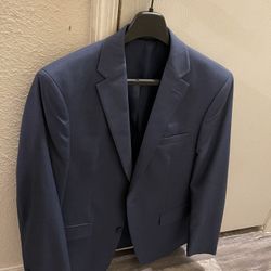 Calvin Klein Plus Sized Blue Blazer 
