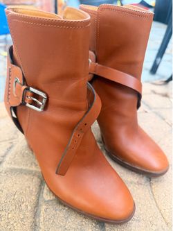 Ralph lauren leonora leather ankle boots