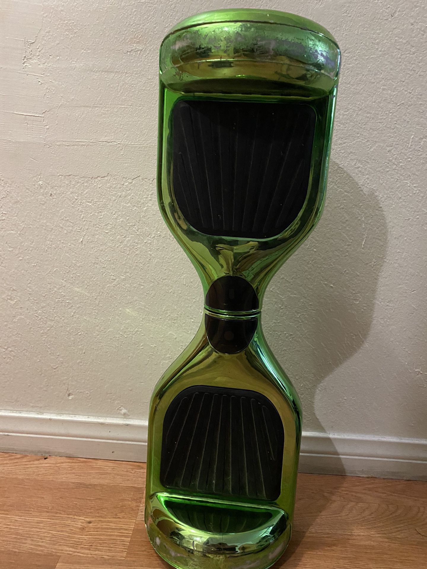 chrome green hoverboard
